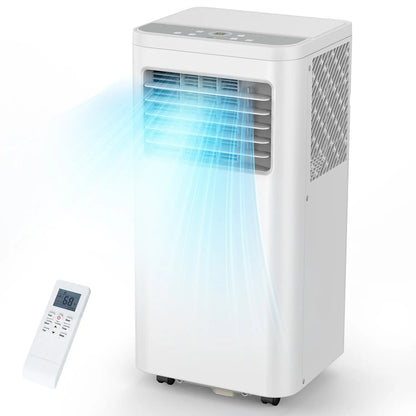 8000–10000 BTU Portable Air Conditioner with Remote, LED Display, 24H Timer & Sleep Mode – Cools Up to 350 Sq. Ft.