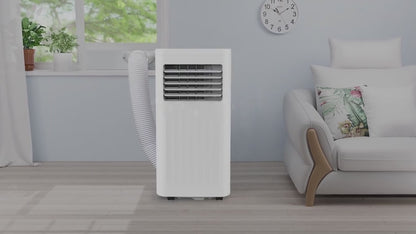 8000–10000 BTU Portable Air Conditioner with Remote, LED Display, 24H Timer & Sleep Mode – Cools Up to 350 Sq. Ft.